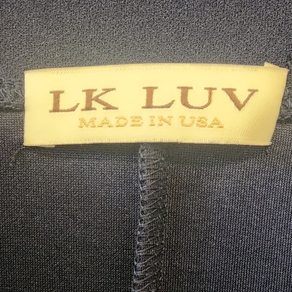 Navy Blue High Waist Stretch Knit Pencil Skirt - Picture 3 of 5